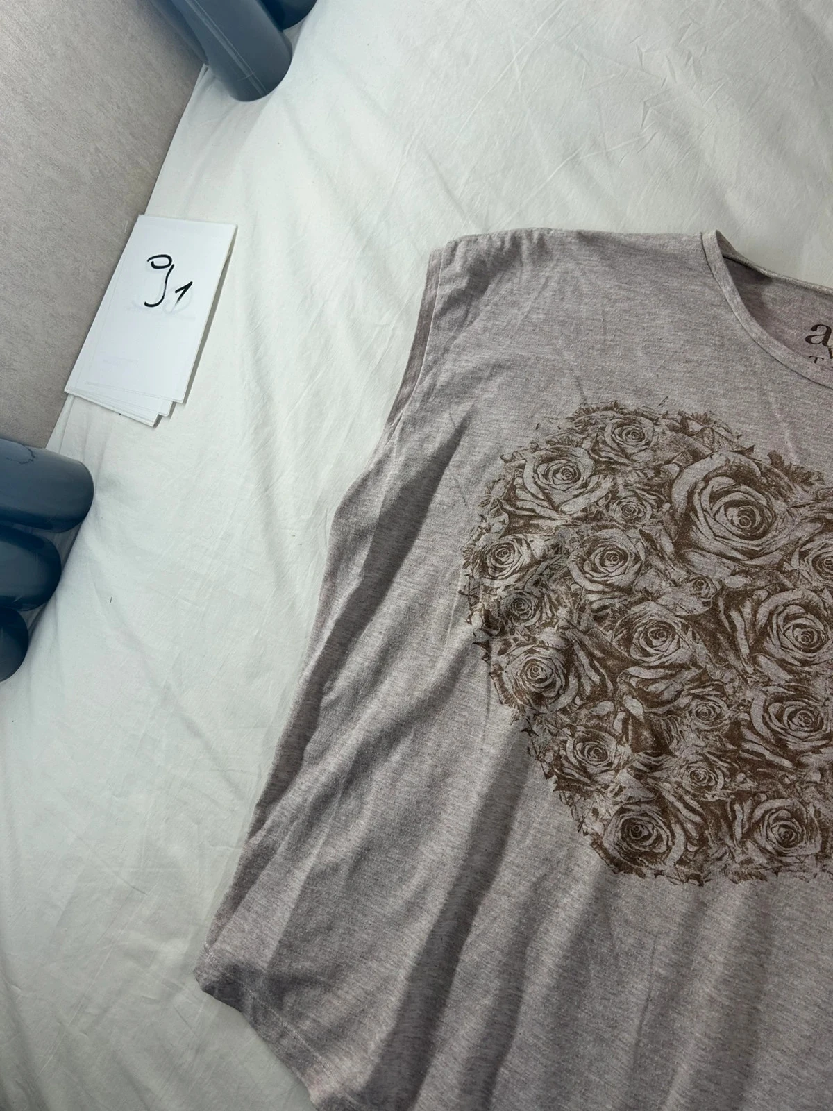 Blusa de mangas curtas bege aiu vintakar – photo 4